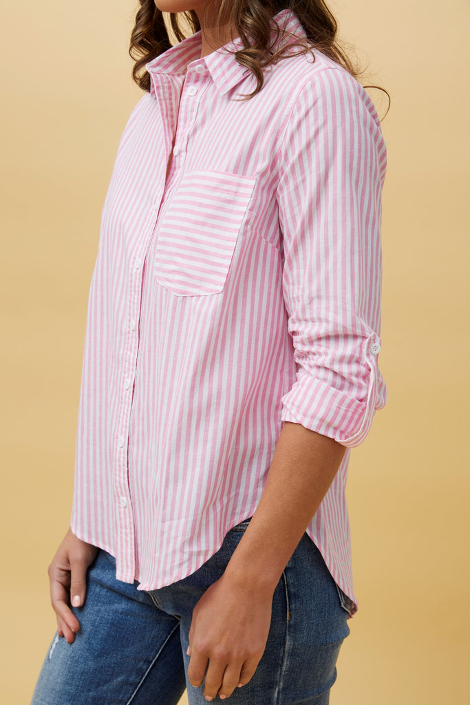 CKM - STRIPE PRINT SHIRT