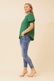CKM - SHORT PUFF SLEEVE BLOUSE