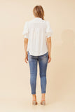 CKM - SHORT PUFF SLEEVE BLOUSE