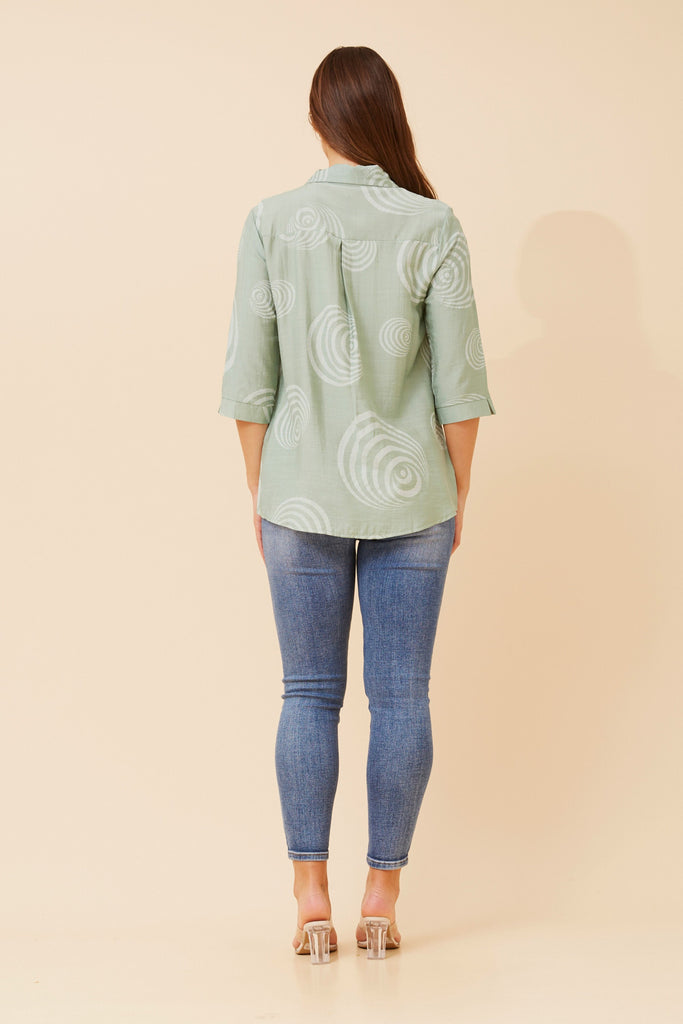 CKM - 3/4 SLEEVE PRINTED SHIRT