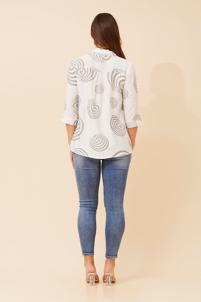 CKM - 3/4 SLEEVE PRINTED SHIRT