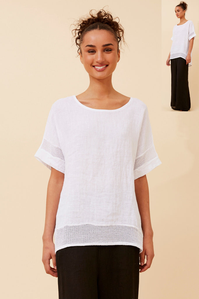 CKM - SHORT SLEEVE LADDER TRIM TOP