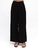 WHITE CLOSET - WIDE LEG PANTS WITH TIE