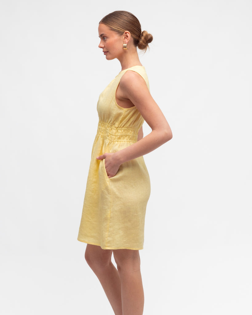 WHITE CLOSET - WAIST DETAIL MINI DRESS