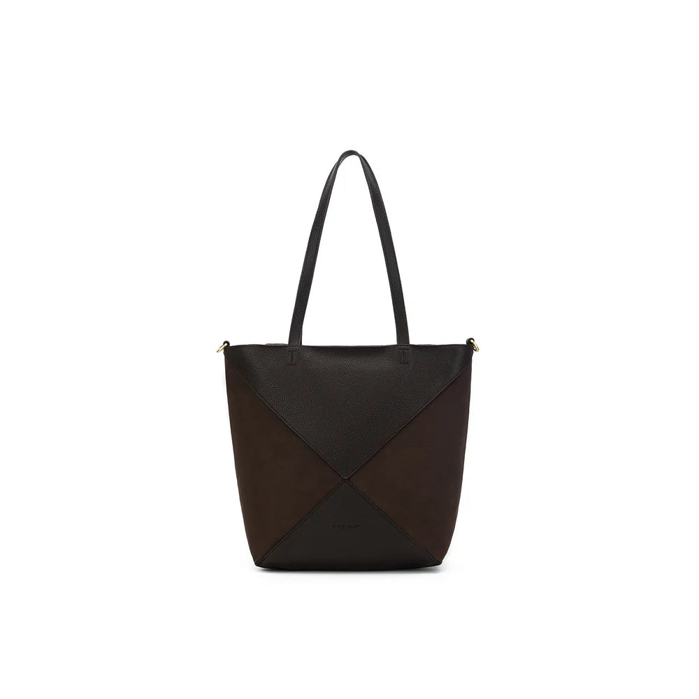 BLACK CAVIAR - RENEE 3 PIECE SUEDETTE HANDBAG