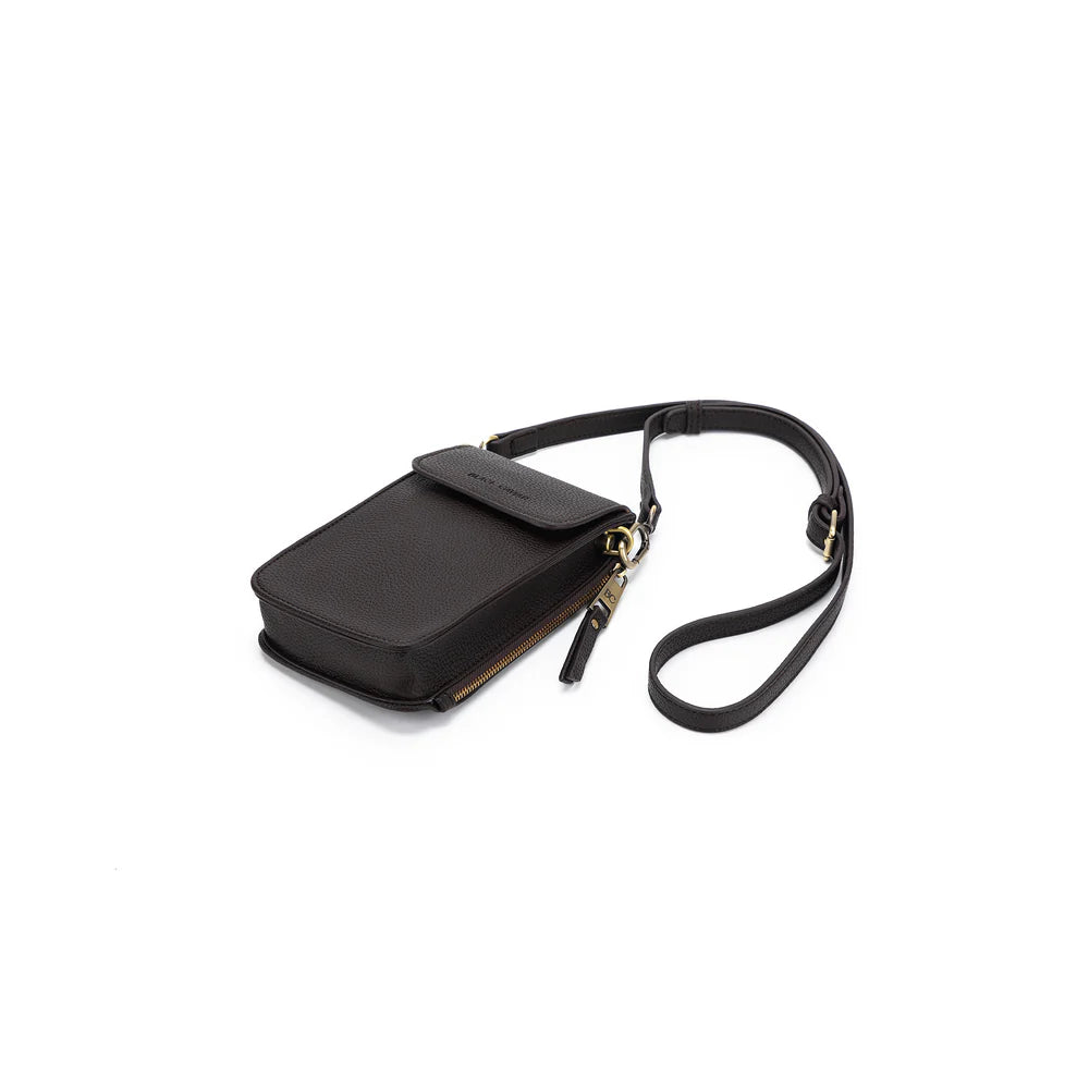 BLACK CAVIAR - LOU LOU PHONE CROSSBODY WALLET