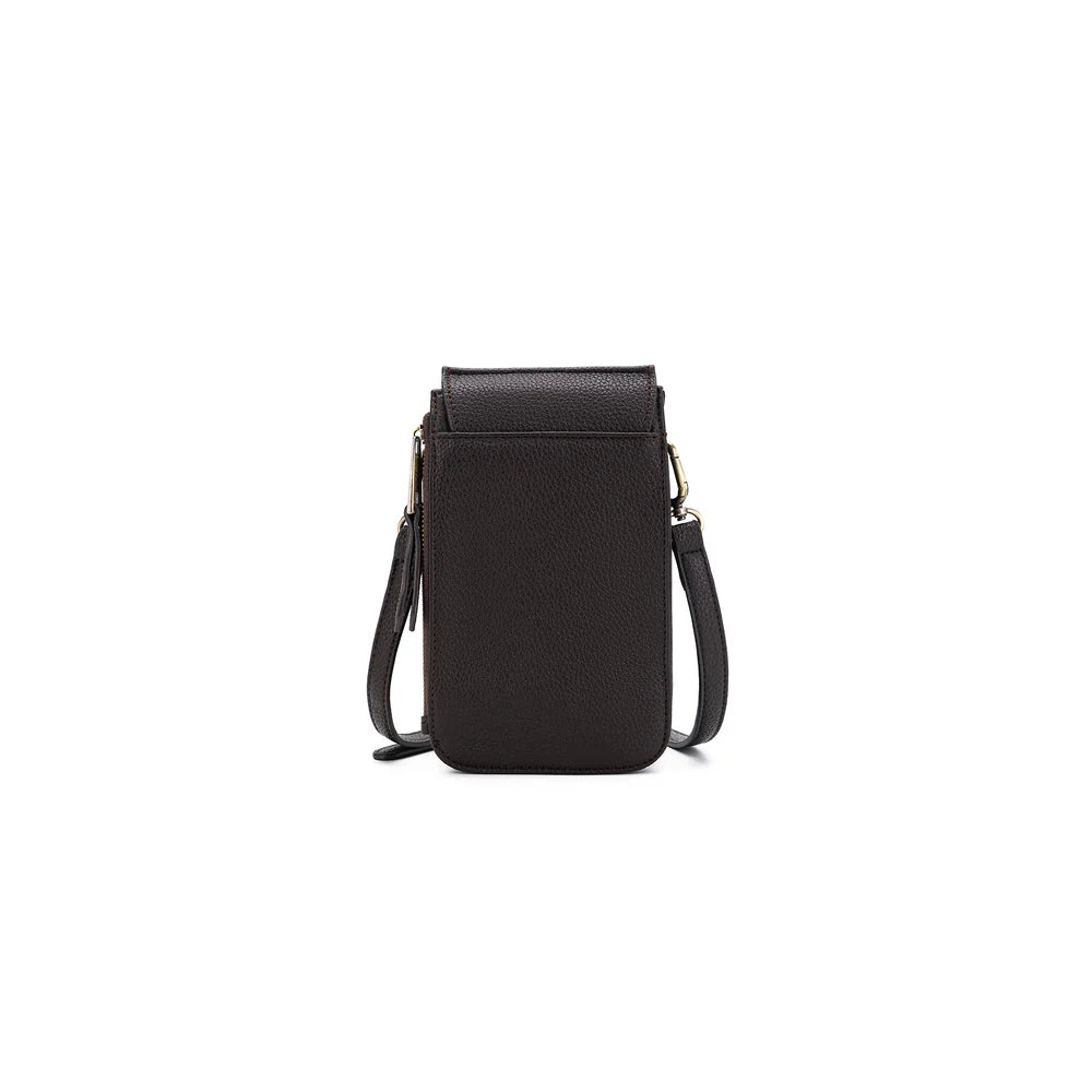 BLACK CAVIAR - LOU LOU PHONE CROSSBODY WALLET