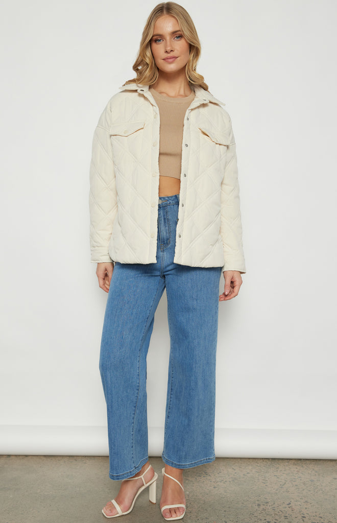 WINNIE & CO - QUILED TRUCKER JACKET