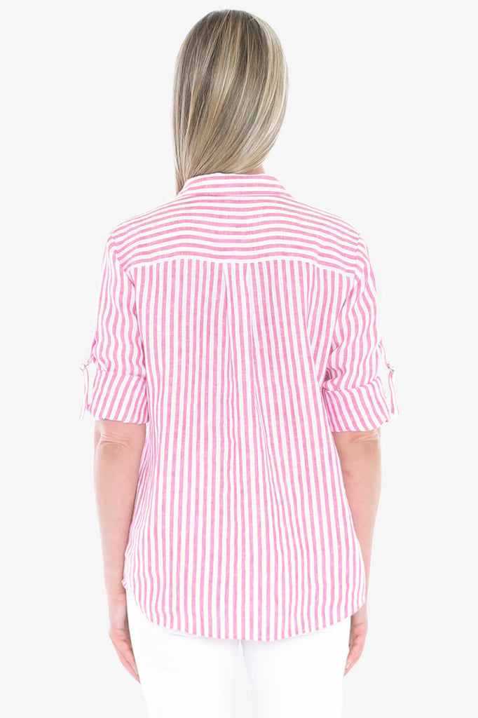 JUMP - STRIPE LINEN SHIRT