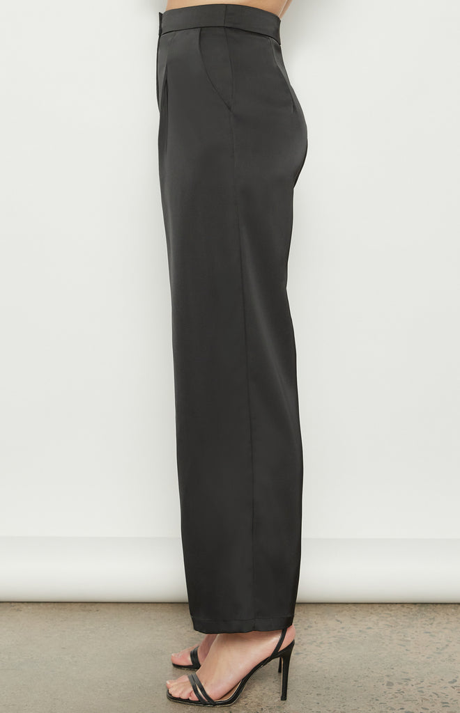 WINNIE & CO - HIGH WAISTED SATIN WIDE LEG PANT