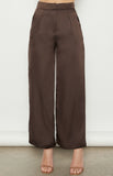 WINNIE & CO - HIGH WAISTED SATIN WIDE LEG PANT