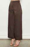 WINNIE & CO - HIGH WAISTED SATIN WIDE LEG PANT
