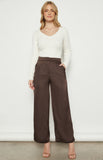 WINNIE & CO - HIGH WAISTED SATIN WIDE LEG PANT