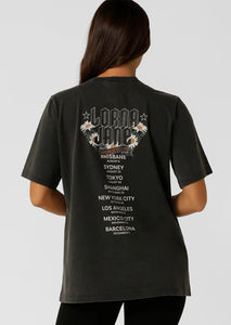 LORNA JANE - WORLD TOUR WASHED RELAXED T-SHIRT
