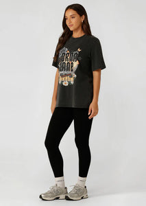 LORNA JANE - WORLD TOUR WASHED RELAXED T-SHIRT