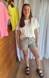 FRIA - RELAXED FIT BUTTON SHORTS