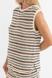 RHYTHM - TAMI STRIPE KNIT LONGLINE TANK