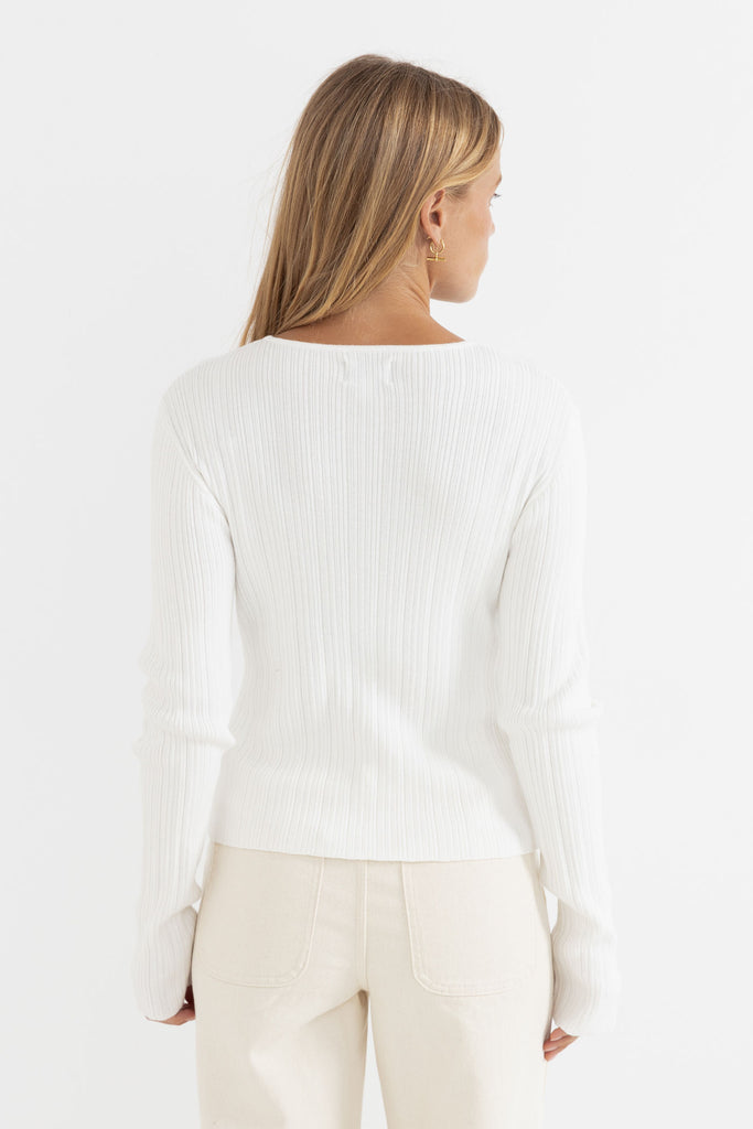 RHYTHM - ESSENTIAL LONG SLEEVE KNIT TOP