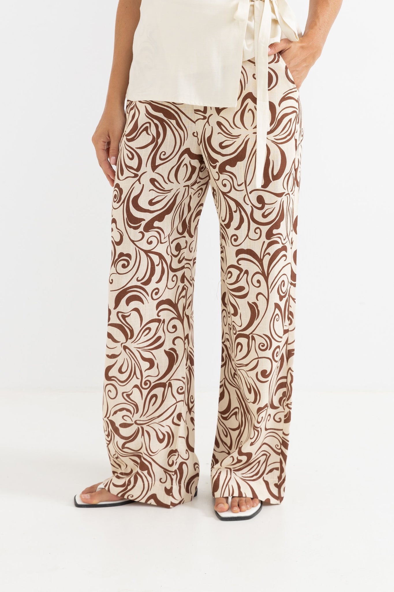 RHYTHM - KAI FLORAL WIDE LEG PANT