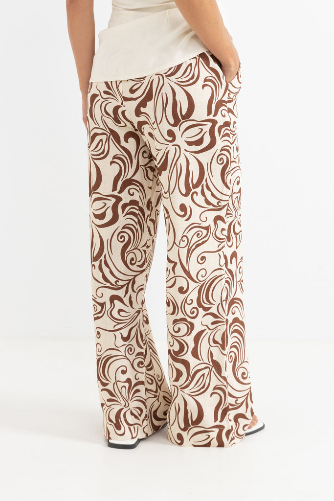RHYTHM - KAI FLORAL WIDE LEG PANT