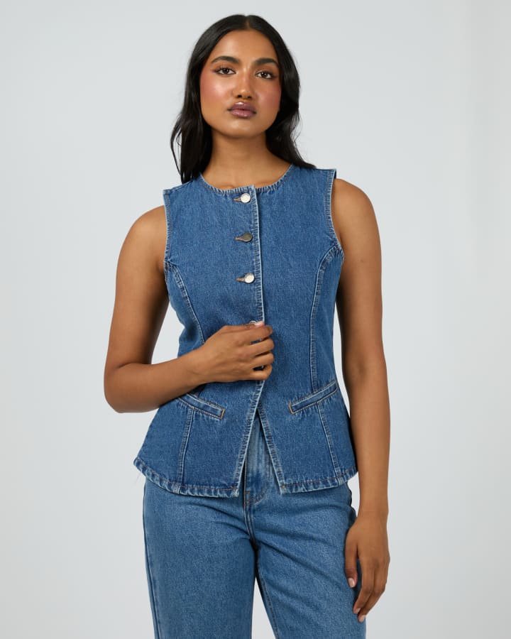 ALL ABOUT EVE - LENA DENIM VEST