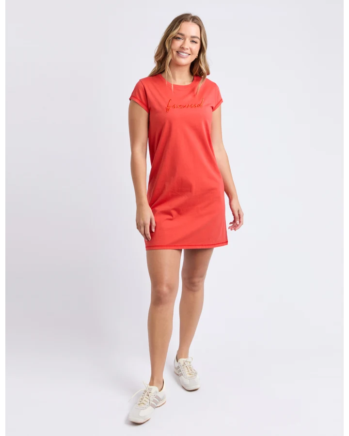 FOXWOOD - SIGNATURE EMBROIDERY TEE DRESS