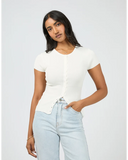 ALL ABOUT EVE - OLIVE KNIT TOP