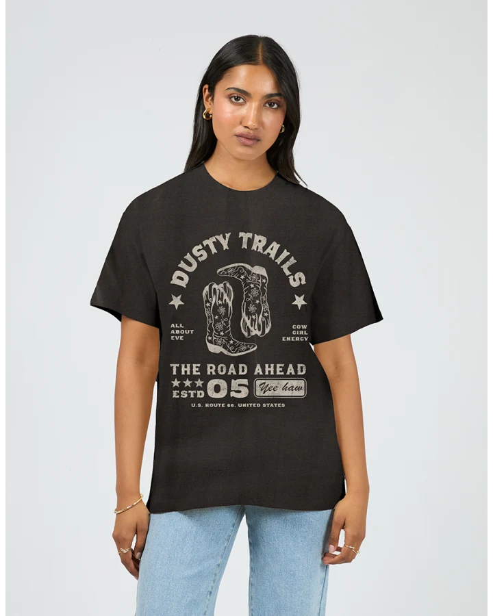 ALL ABOUT EVE - DUSTY TRAILS RELAXED TEE