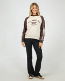 ALL ABOUT EVE - CONTRAST CLUB RAGLAN CREW
