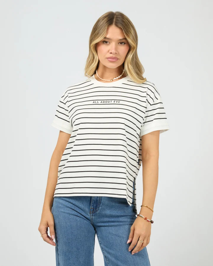ALL ABOUT EVE - WASHED STRIPE TEE