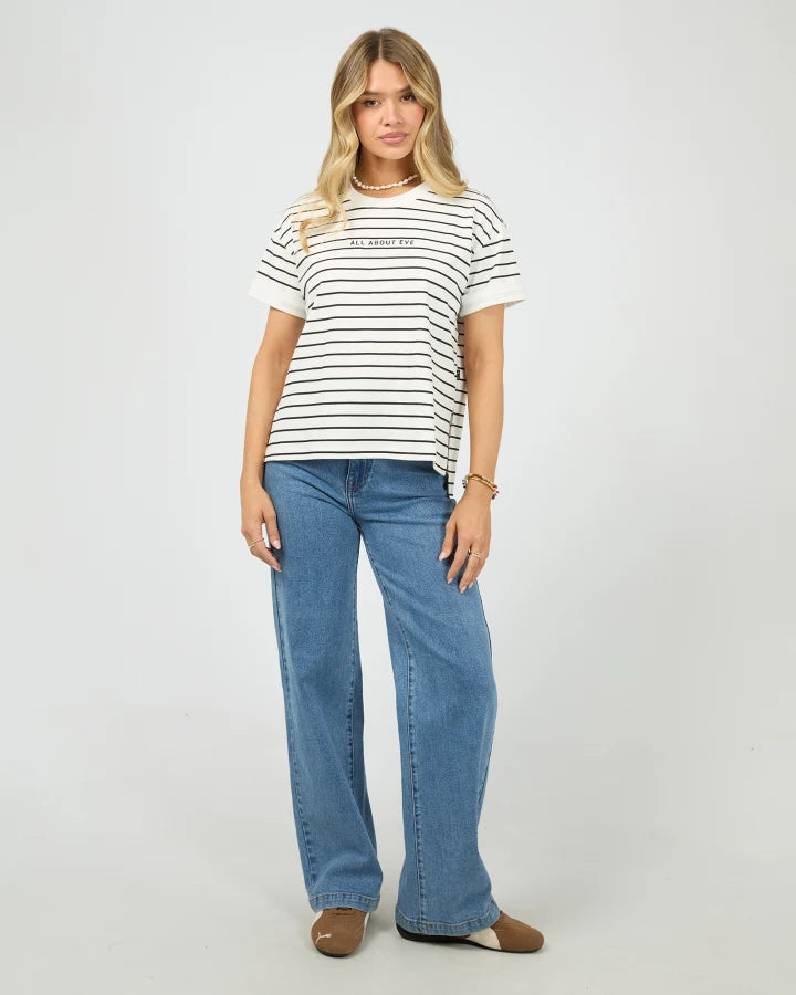 ALL ABOUT EVE - WASHED STRIPE TEE