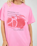 ALL ABOUT EVE - POMEGRANATE RELAXED TEE