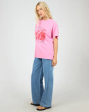 ALL ABOUT EVE - POMEGRANATE RELAXED TEE