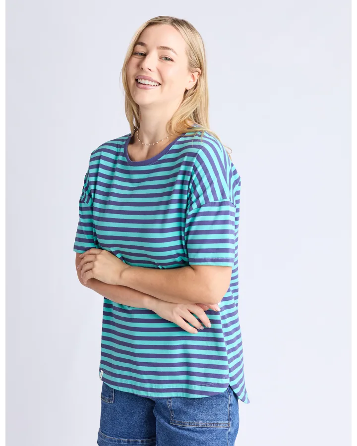 ELM - LAUREN S/S TEE - STRIPE