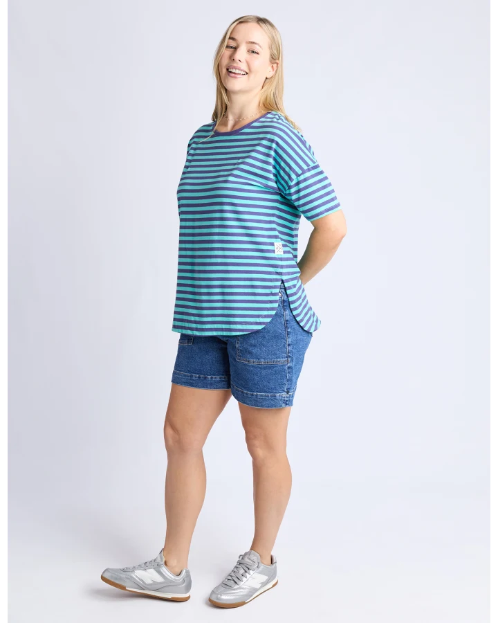 ELM - LAUREN S/S TEE - STRIPE