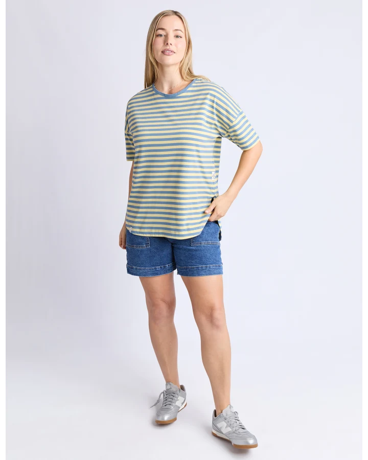 ELM - LAUREN S/S TEE - STRIPE
