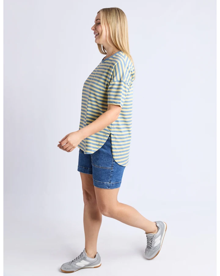 ELM - LAUREN S/S TEE - STRIPE