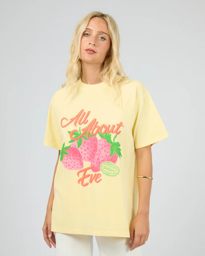 ALL ABOUT EVE - BERRY MARKET RELAXED TEE