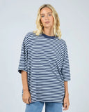 ALL ABOUT EVE - PALOMA OVERSIZED STRIPE TEE