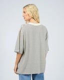 ALL ABOUT EVE - KYA OVERSIZED STRIPE TEE