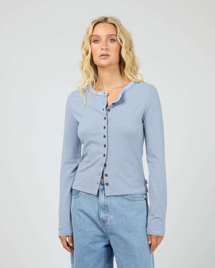 ALL ABOUT EVE - SAMI STRIPE LS TOP