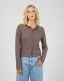 ALL ABOUT EVE - SAMI STRIPE LS TOP