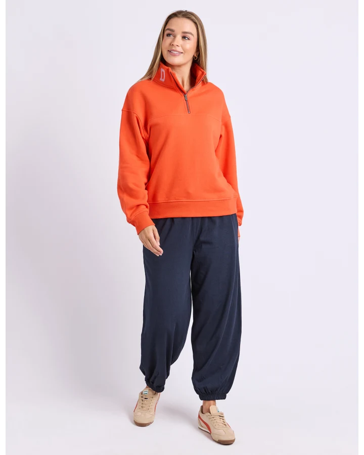 FOXWOOD - COLLEGE CONTRAST ZIP CREW