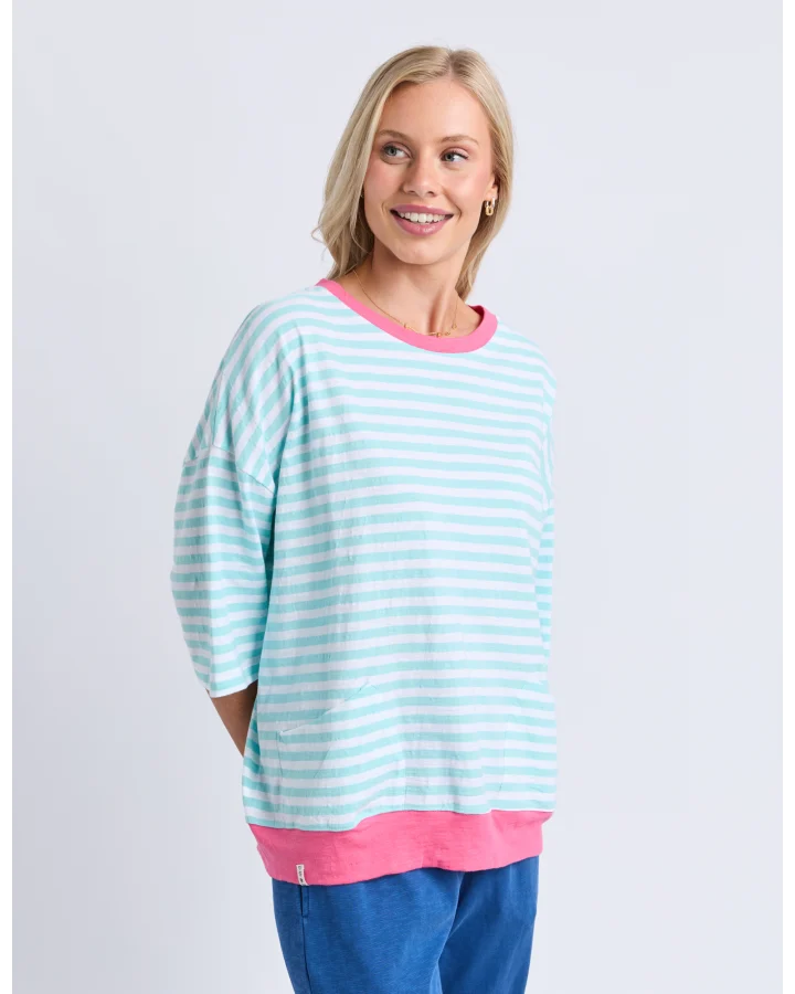 ELM - MAZIE STRIPE RINGER SWEAT