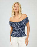 ALL ABOUT EVE - CLARABELLE FLORAL TOP