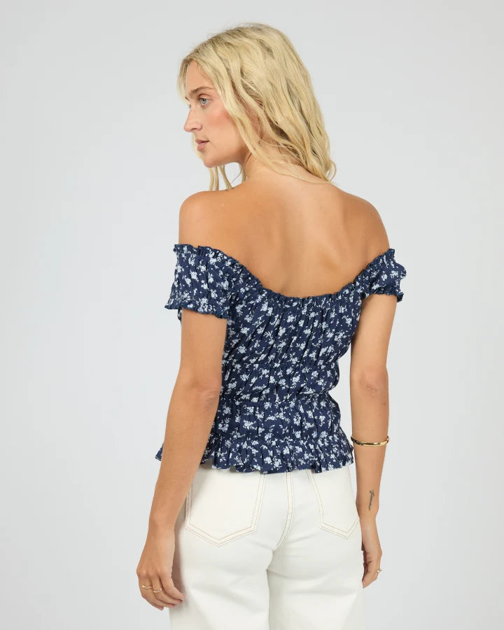 ALL ABOUT EVE - CLARABELLE FLORAL TOP