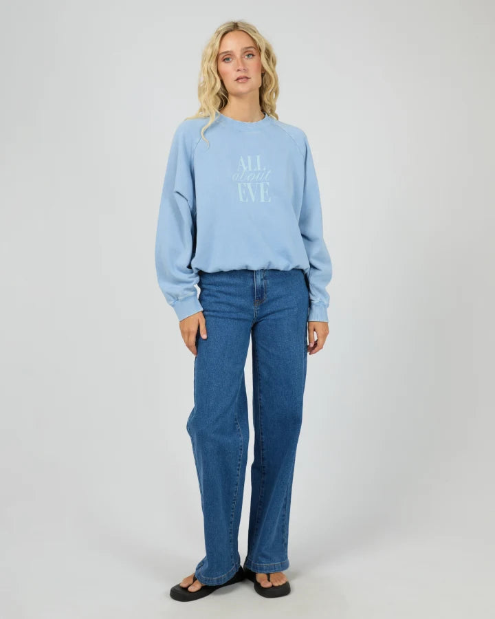 ALL ABOUT EVE - FLYNN WASHED BOX RAGLAN CREW