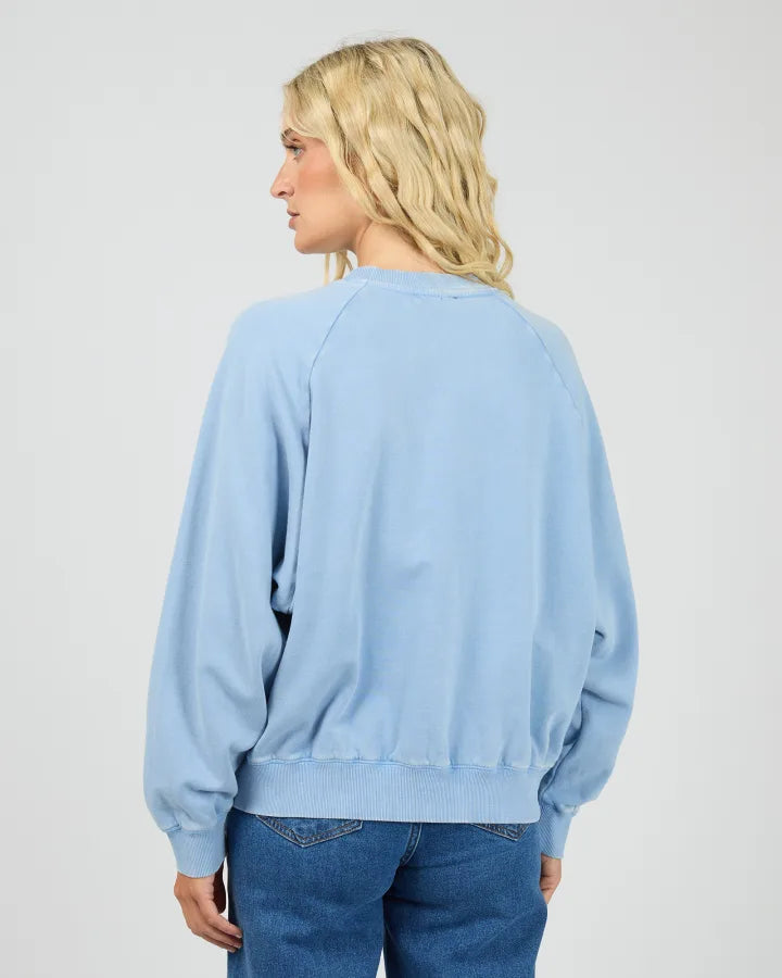 ALL ABOUT EVE - FLYNN WASHED BOX RAGLAN CREW