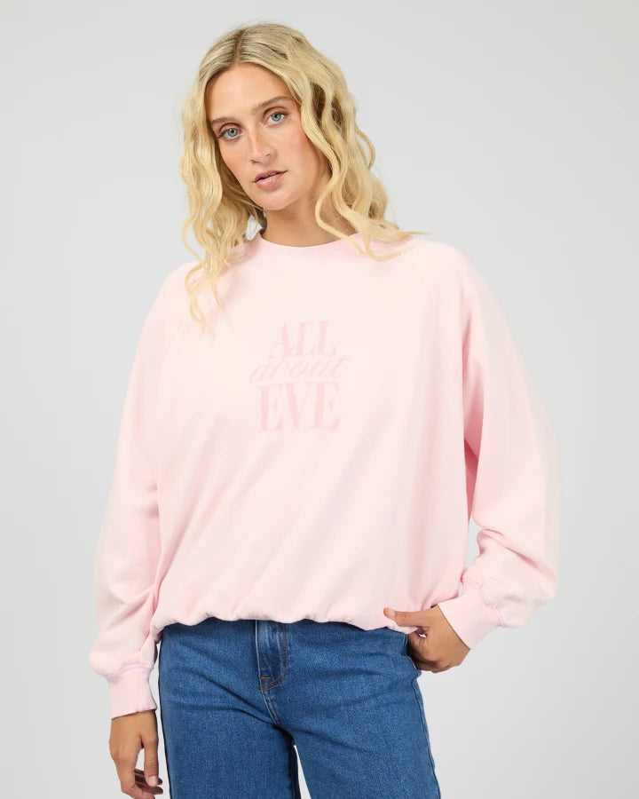 ALL ABOUT EVE - FLYNN WASHED BOX RAGLAN CREW