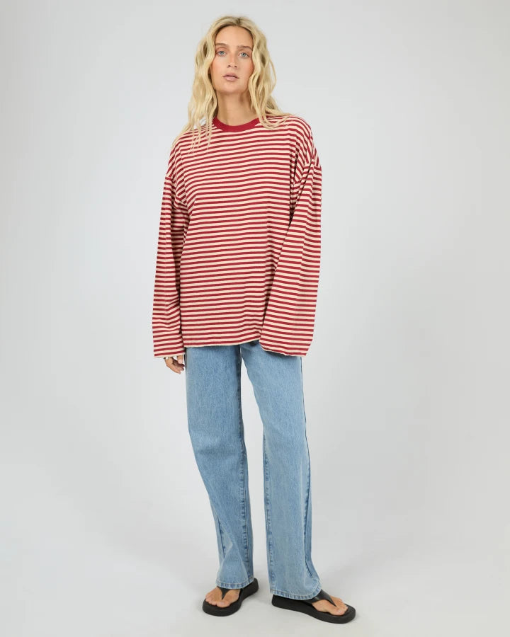 ALL ABOUT EVE - PALOMA LS STRIPE TEE